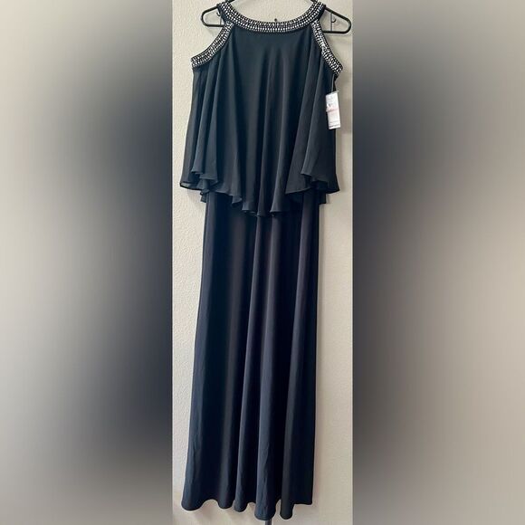 Alex Evenings Cold Shoulder Beaded Neckline Mother of Bride/Groom Gown Sz.10~NWT - Picture 3 of 9